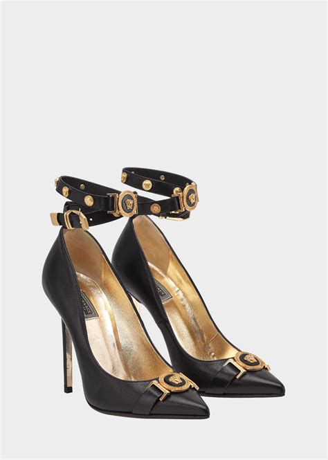 versace medusa|versace medusa detail round heels.